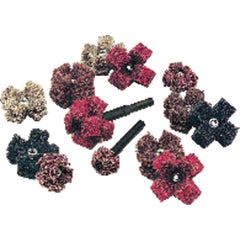 ‎3″ × 3/4″-1/4″-20 Eyelet - Medium Grit - Aluminum Oxide - Buff and Blend Disc Alt mfg # 727402 - Exact Tool & Supply