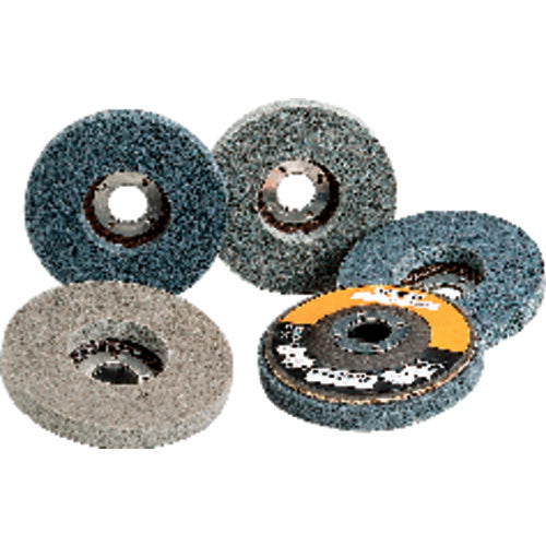 4 1/2″ × 7/8″ - Fine Grit - Silicon Carbide BriteRite Type 27 Unitized Wheel Alt mfg # 811532 - Exact Tool & Supply