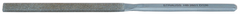 4'' Diamond Length - 8-1/2'' OAL (10.4 x 2.8mm) - Medium Grit - Equalling Diamond Heavy Duty File - Exact Tool & Supply