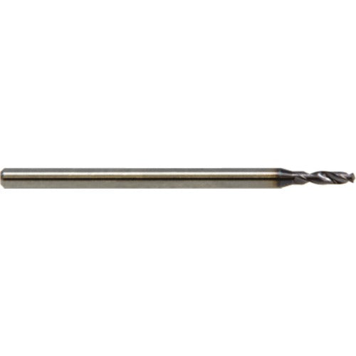 2.40 mm Dia. × 3.0 mm Shank × 10 mm Flute Length × 60 mm OAL, 2xD, 142°, ALtimaÂ, 2 Flute, Coolant Thru, Solid Carbide Drill - Exact Tool & Supply