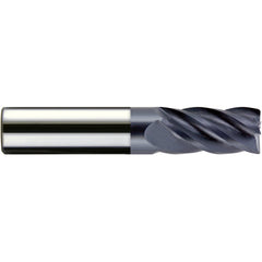 ‎1″ Dia. × 1″ Shank × 1-1/2″ DOC × 4″ OAL, Carbide, veri4, 5 Flute, Plain, External, Corner Radius, Solid End Mill Series/List #5102 - Exact Tool & Supply