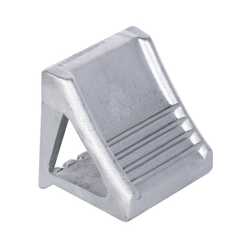 Molded Cast Steel Wheel Chock 8 × 8.5 × 7 - Exact Tool & Supply