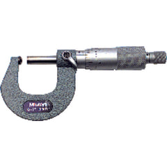 0-1″ Measuring Range-0.0001″ Graduation - Ratchet Thimble - Carbide Face - Digital Ball Anvil & Spindle Micrometer - Exact Tool & Supply
