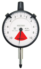 1.6mm Total Range - 0.02mm Graduation - AGD 2 One Revolution Dial Indicator - Exact Tool & Supply