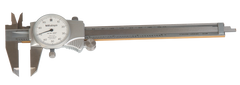 0 - 200mm Measuring Range (0.02mm Grad.) - Dial Caliper - #505-686 - Exact Tool & Supply