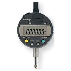 Electronic Indicator - 0.0″-1.0″ / 0.0″-25.4 mm Total Range-0.0005″/0.01 mm Resolution - With Absolute Encoder/Flat Back - Exact Tool & Supply