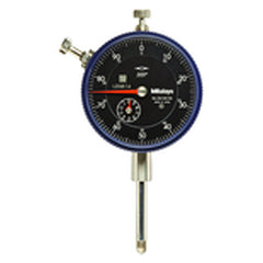 Dial Indicator - 2.0″ Total Range-0-100 Dial Reading - AGD 2 - Exact Tool & Supply