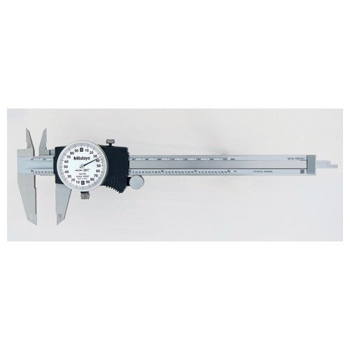 ‎0-8″ Range - Dial Caliper White Face - 0.001″ Graduation - Exact Tool & Supply