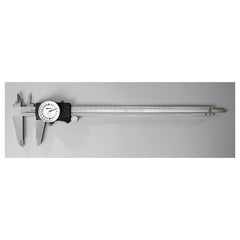‎0-12″ Range - Dial Caliper White Face - 0.001″ Graduation - Exact Tool & Supply