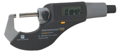 1 - 2" / 25 - 50mm Measuring Range - .0002 Accur. - Friction Thimble - Carbide Face - Micromaster Electronic Outside Micrometer - Exact Tool & Supply