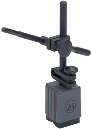 #599-7762 - Mini Mag Stand -Standard - 1-1/4 x 1-1/4 x 1-3/4" Base Size - Magnetic Base Indicator Holder - Exact Tool & Supply