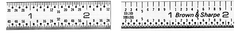 #599-323-1205 - 12'' Long - 5R Graduation - 1/2'' Wide - Chrome Finish Tempered Steel Flexible Rule - Exact Tool & Supply