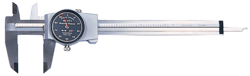 0 - 6'' Measuring Range (.001 Grad.) - Dial Caliper - #599-579-5 - Exact Tool & Supply