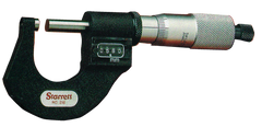 #T216XRL-1 - 0 - 1'' Measuring Range - .0001 Graduation - Ratchet Thimble - Carbide Face - Digital Outside Micrometer - Exact Tool & Supply