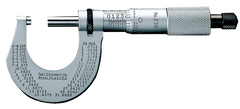 #T230XFL - 0 - 1'' Measuring Range - .001 Graduation - Friction Thimble - Carbide Face - Outside Micrometer - Exact Tool & Supply