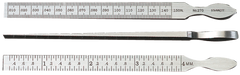 #270 - 1 Leaf - .010 to .150" (.3 to 4mm) Range - Taper Gage - Exact Tool & Supply