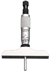 #445DZ6RL - 0 - 6'' Measuring Range - Ratchet Thimble - Depth Micrometer - Exact Tool & Supply