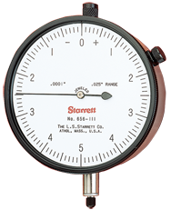 #656-441J - 1" Total Range - 0-100 Dial Reading - AGD 4 Dial Indicator - Exact Tool & Supply