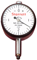 #80-144J - .100 Total Range - 0-20-0 Dial Reading - ANSI 0 Dial Indicator - Exact Tool & Supply