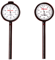 #650A1Z - 0-100 Dial Reading - Back Plunger Dial Indicator w/ 3 Pts & Deep Hole Attachment & Accessories - Exact Tool & Supply