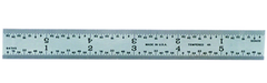 #C604RE-6 - 6" Long - 4R Graduation - 3/4'' Wide - Spring Tempered Chrome Scale - Exact Tool & Supply