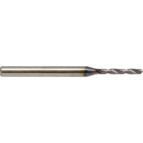 1.90 mm Dia. × 3.0 mm Shank × 14 mm Flute Length × 57 mm OAL, 5XD, 138°, ALtimaÂ, 2 Flute, Coolant Thru, Solid Carbide Drill - Exact Tool & Supply