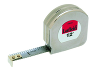 #C9212X - 1/2" x 12' - Chrome Clad Mezurall Measuring Tape - Exact Tool & Supply