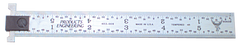 #402-H18 - 18'' Long - 4R Graduation - 1-1/8'' Wide - Hook Rule - Exact Tool & Supply