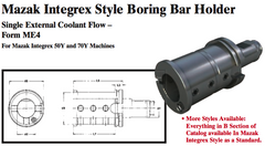 Mazak Integrex Style Boring Bar Holder (Single External Coolant Flow Ð Form ME4) - Part #: CNC86 M54.6050 - Exact Tool & Supply