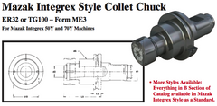 Mazak Integrex Style Collet Chuck (ER32 or TG100 Ð Form ME3) - Part #: CNC86 M53.6032 - Exact Tool & Supply