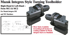 Mazak Integrex Style Turning Toolholder (Form MC1 Right-Hand) - Part #: CNC86 M31.5025R (Top) - Exact Tool & Supply