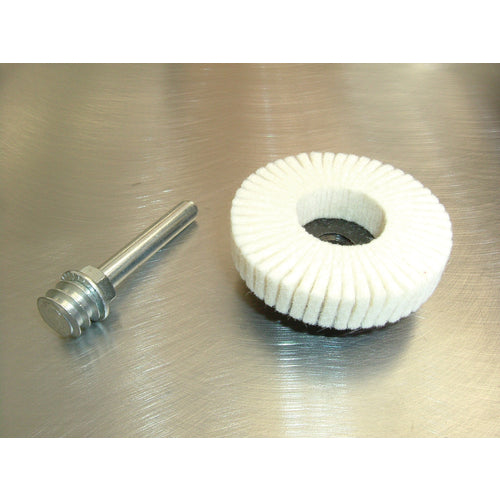 3″ - Rol-On (Type III) Mount - Felt Polishing Mini Flap Disc - Exact Tool & Supply