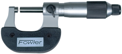 0 - 1'' Measuring Range - .0001" Graduation - Ratchet Thimble - Carbide Face - Economy Outside Micrometer - Exact Tool & Supply