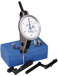 .060 Range - .0005 Graduation - Horizontal Dial Test Indicator w/ Accessories - Exact Tool & Supply