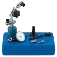 Kit Contains: Mag Base With Microfine Adjustment Screw; 3-9/16 Extension Arm; Dovetail Mounting; .060" Range X-Test Indicator .0005" Graduation; 3 Carbide Points In Case - X-Test Xtra Mag Base Combo - Exact Tool & Supply