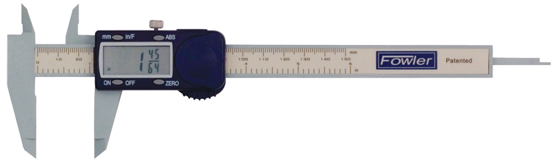 0 - 6" / 0 - 150mm Measuring Range (.0005" / .01mm; fractions in 1/64 increments Res.) - Poly-Cal Electronic Caliper - Exact Tool & Supply