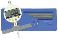 0 - 22" Measuring Range (.0005" / .01mm Res.) - Electronic Depth Gage - Exact Tool & Supply