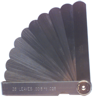 #5015 - 15 Leaf - .0015 to .200" Range - Thickness Gage - Exact Tool & Supply