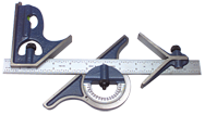 #7116-024H - 24'' - 16R Graduation - Blade - 4 Piece Combinatioin Square Set - Exact Tool & Supply