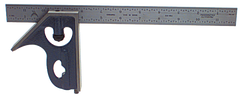 #7141-012H - 12'' - 16R Graduation - Regular Blade - 2 Piece Combinatioin Square Set - Exact Tool & Supply