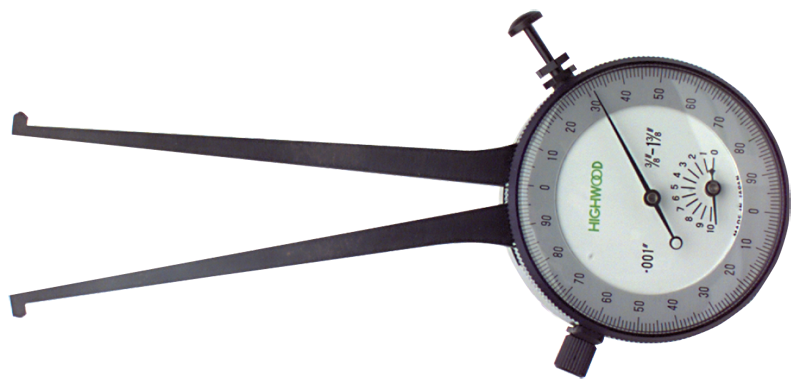 #IC75 - .750 - 1.750'' Range - .001'' Graduation - Dial Face Internal Caliper Gage - Exact Tool & Supply