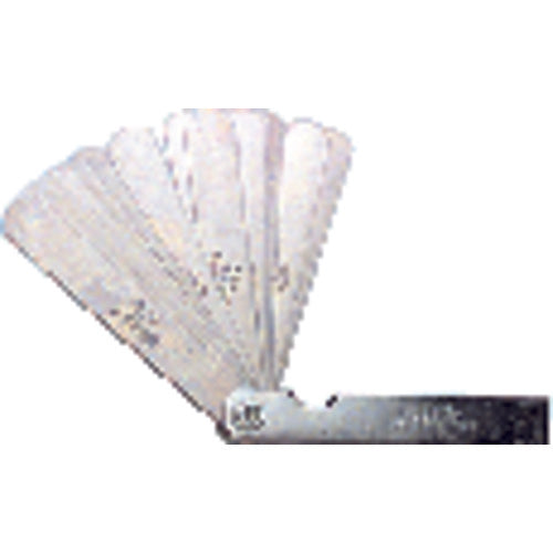 Thickness Gage - 26 Leaf-0.0015″ to 0.025″ Range - Exact Tool & Supply