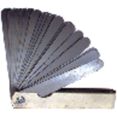 Tapered Thickness Gage - 26 Leaf-0.0015″ to 0.025″ Range - Exact Tool & Supply