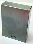 .104" - Certified Rectangular Steel Gage Block - Grade 0 - Exact Tool & Supply