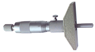0 - 6'' Measuring Range - Ratchet Thimble - Depth Micrometer - Exact Tool & Supply