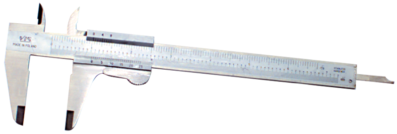 0 - 8'' Measuring Range (.001 / .02mm Grad.) - Vernier Caliper - Exact Tool & Supply