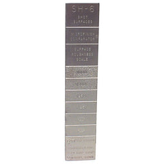 Microfinish Surface Comparator - Model SH6–6 Specimens for Checking Varied Roughness Results - Exact Tool & Supply