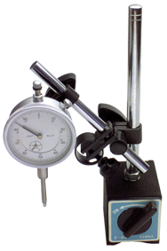 Kit Contains: 1" Brown & Sharpe Indicator; Economy Mag Base; And 22 Piece Contact Point Kit - Indicator/Magnetic Base Set - Exact Tool & Supply