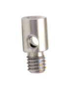 M2 x .4 Male Thread - 10mm Length - Stainless Steel Adaptor Tip - Exact Tool & Supply