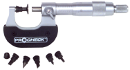 Anvil - 7-Pc Anvil Attachment Kit - .235; .250; & .270 Anvil Dia. - Individual Micrometer Anvil Attachment - Exact Tool & Supply